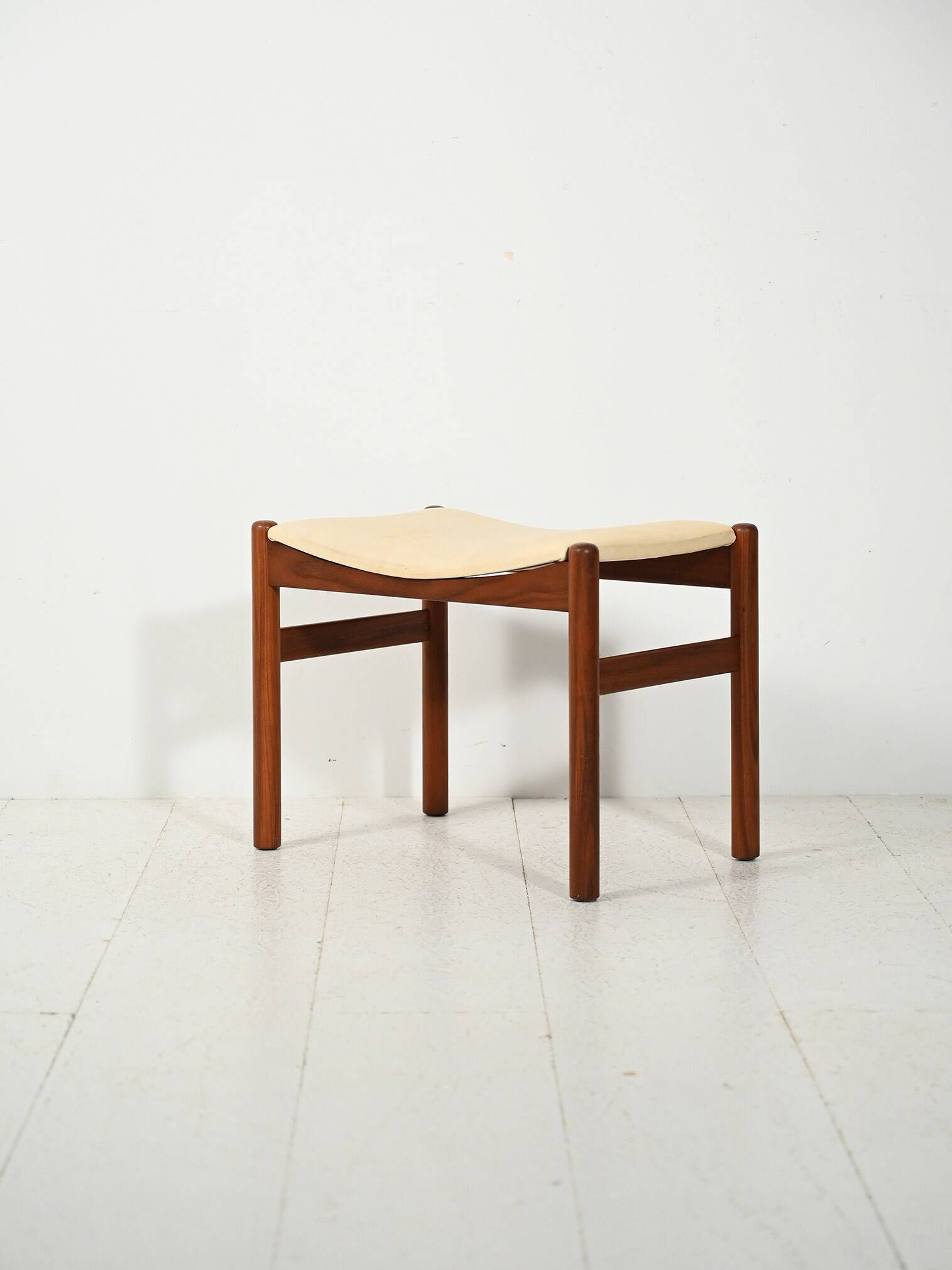 Norwegian teak footstool, 1950s–60s
