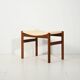 Norwegian teak footstool, 1950s–60s
