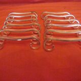 set of 12 silver-plated knife rests from the early 20th century with case