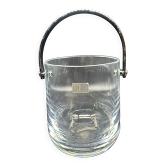 Scandinavian crystal ice bucket 1970