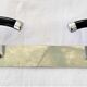 COAT RACK WITH 2 PATERES VINTAGE chrome and black