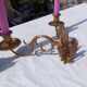 Pair of Bronze Candlesticks with 2 Arms of Lights