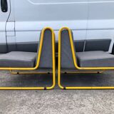 Pair of designer armchairs by Henri Julien