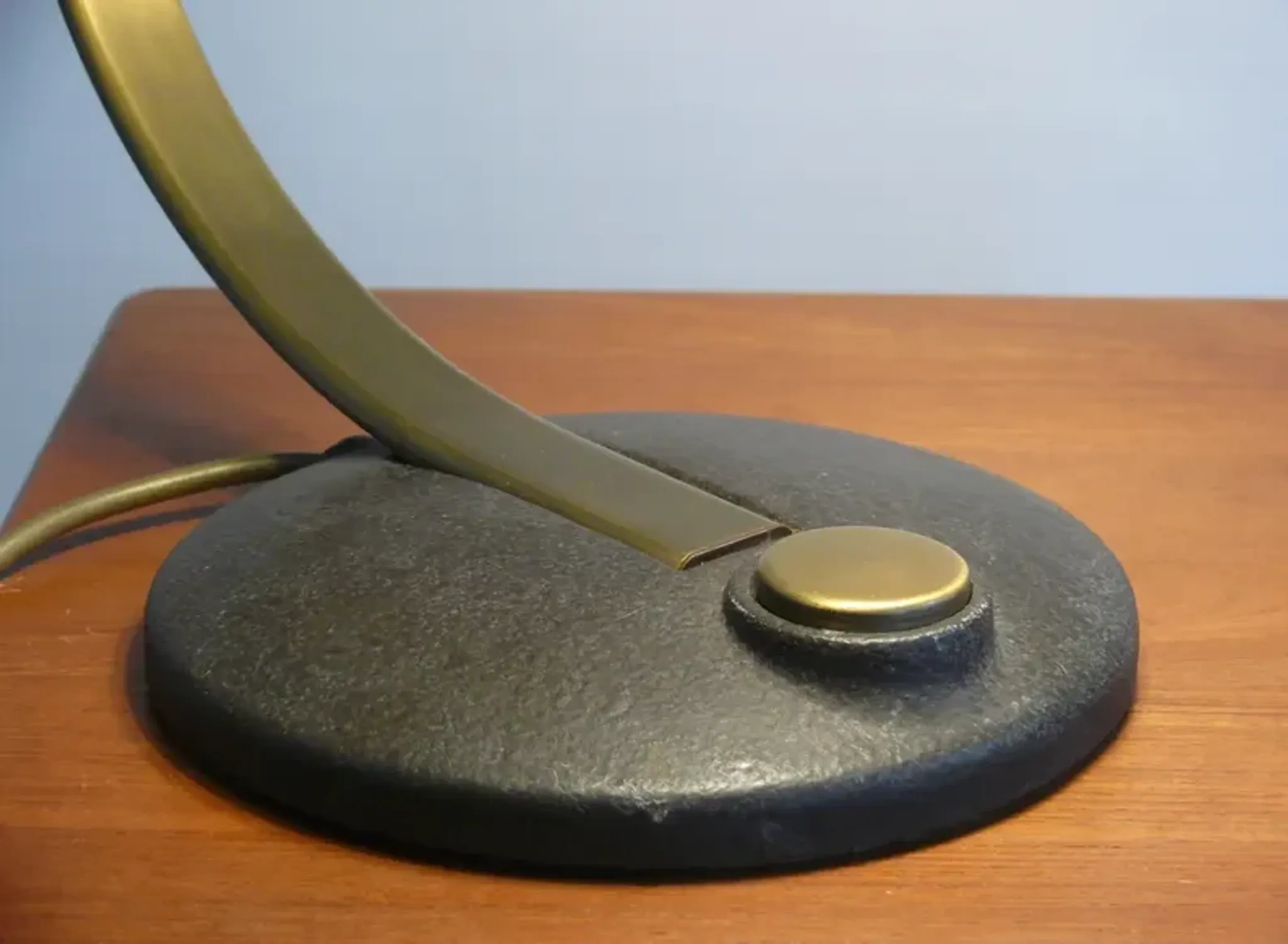 Brass table lamp, model Hillebrand 7613, 1960s