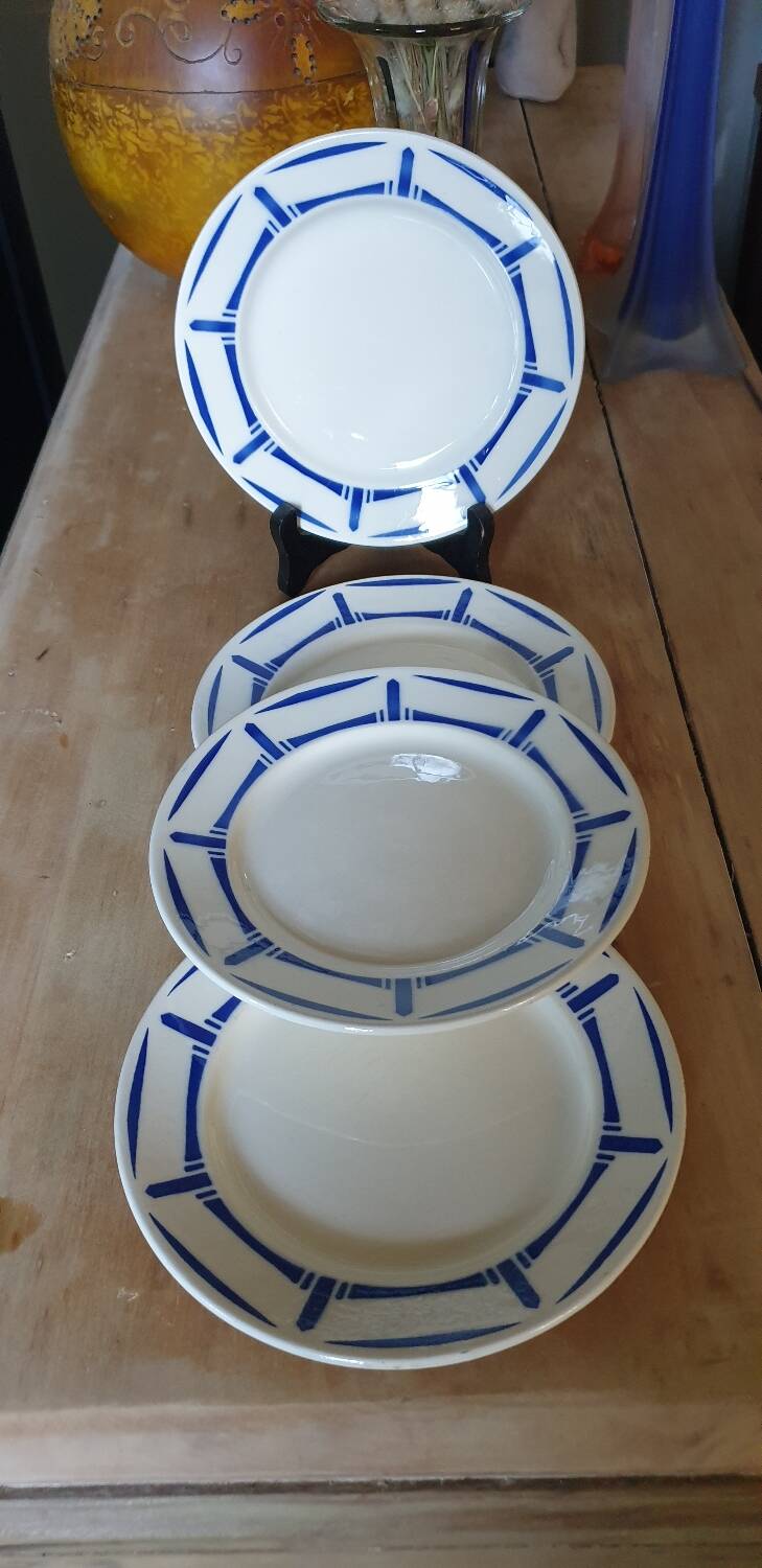 4 Lucie de Badonviller dessert plates