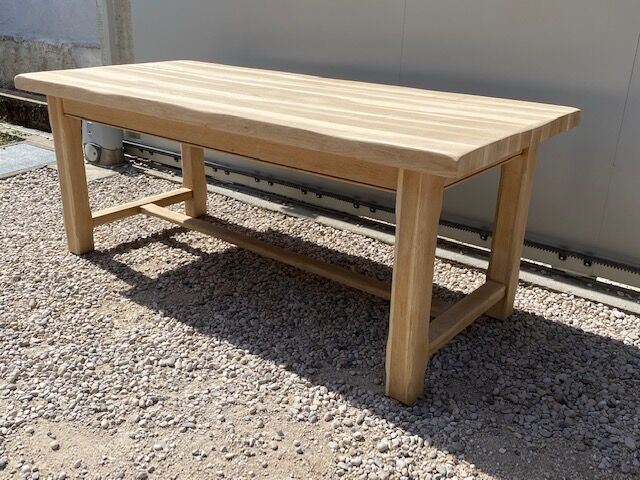 Stripped farmhouse table extensions up to 280 cm