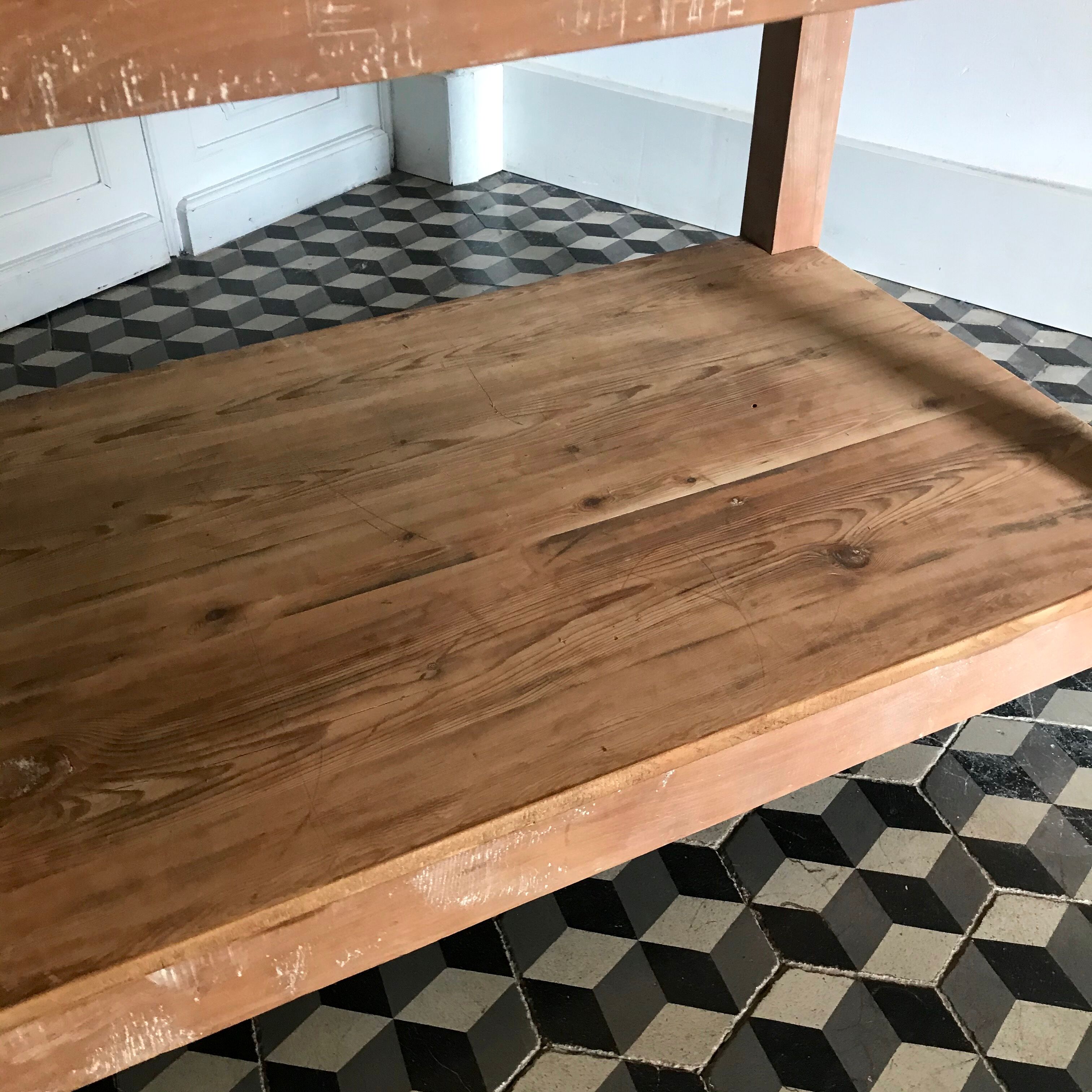 Wooden drapery table