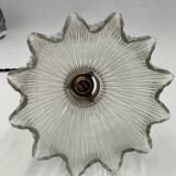 Holophane glass pendant light