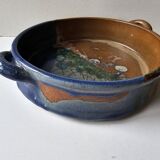 Ceramic dish Signed Saint Clément les Places (Length 38cm)