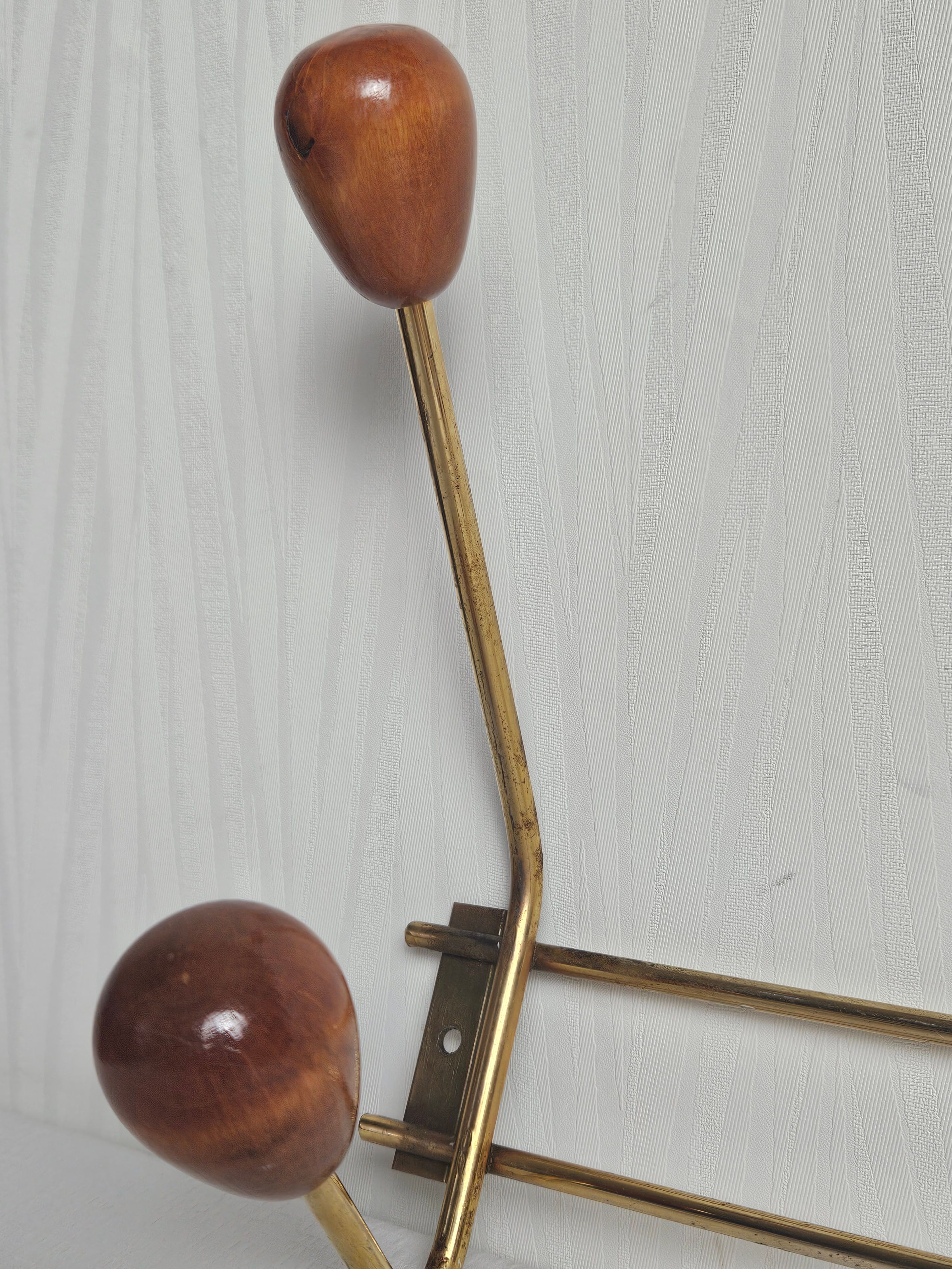 Vintage wall coat rack