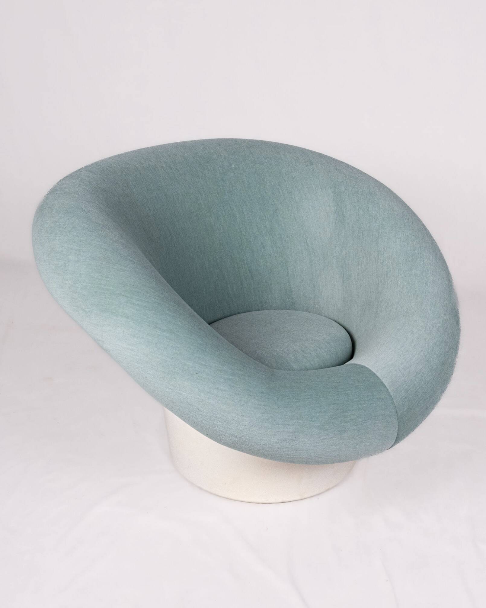 Krokus armchair in velvet by Lennart Bender for Ulferts AB, Sweden, 1970s