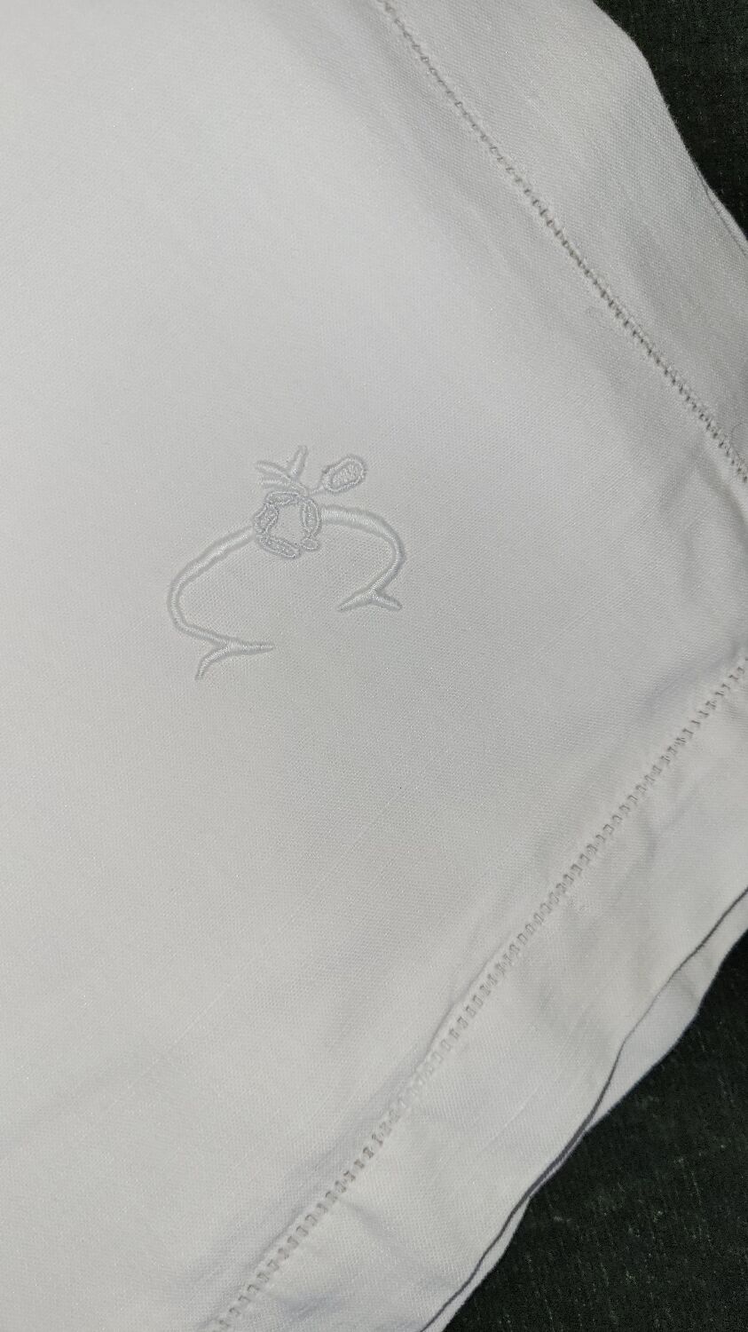 Monogrammed pillowcase