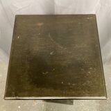 Napoleon III console harness in blackened wood and earthenware BE H 110 cm