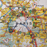 Ancienne carte scolaire Hachette – Bassin parisien & Région parisienne