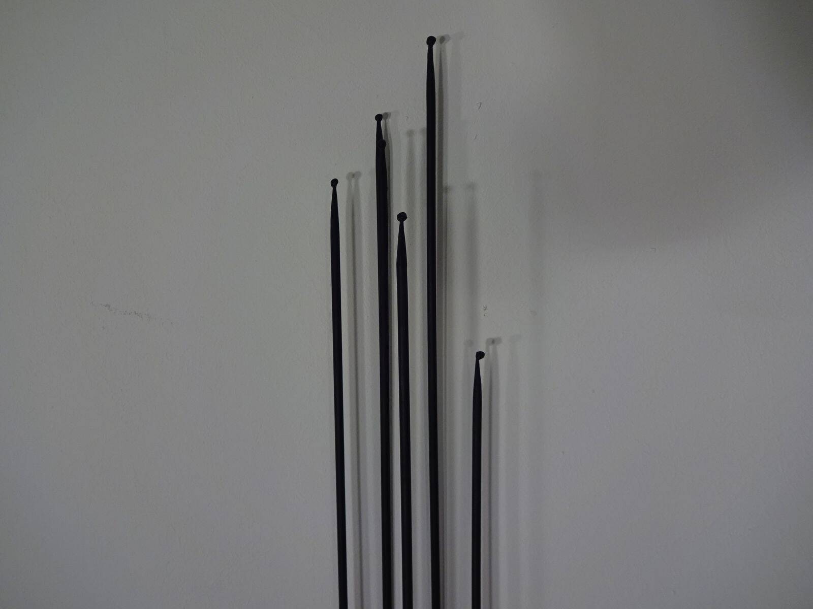 Brutalist German Iron Wall Candleholder, 1960s