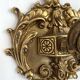 Pair of 1-light gilded brass wall lights