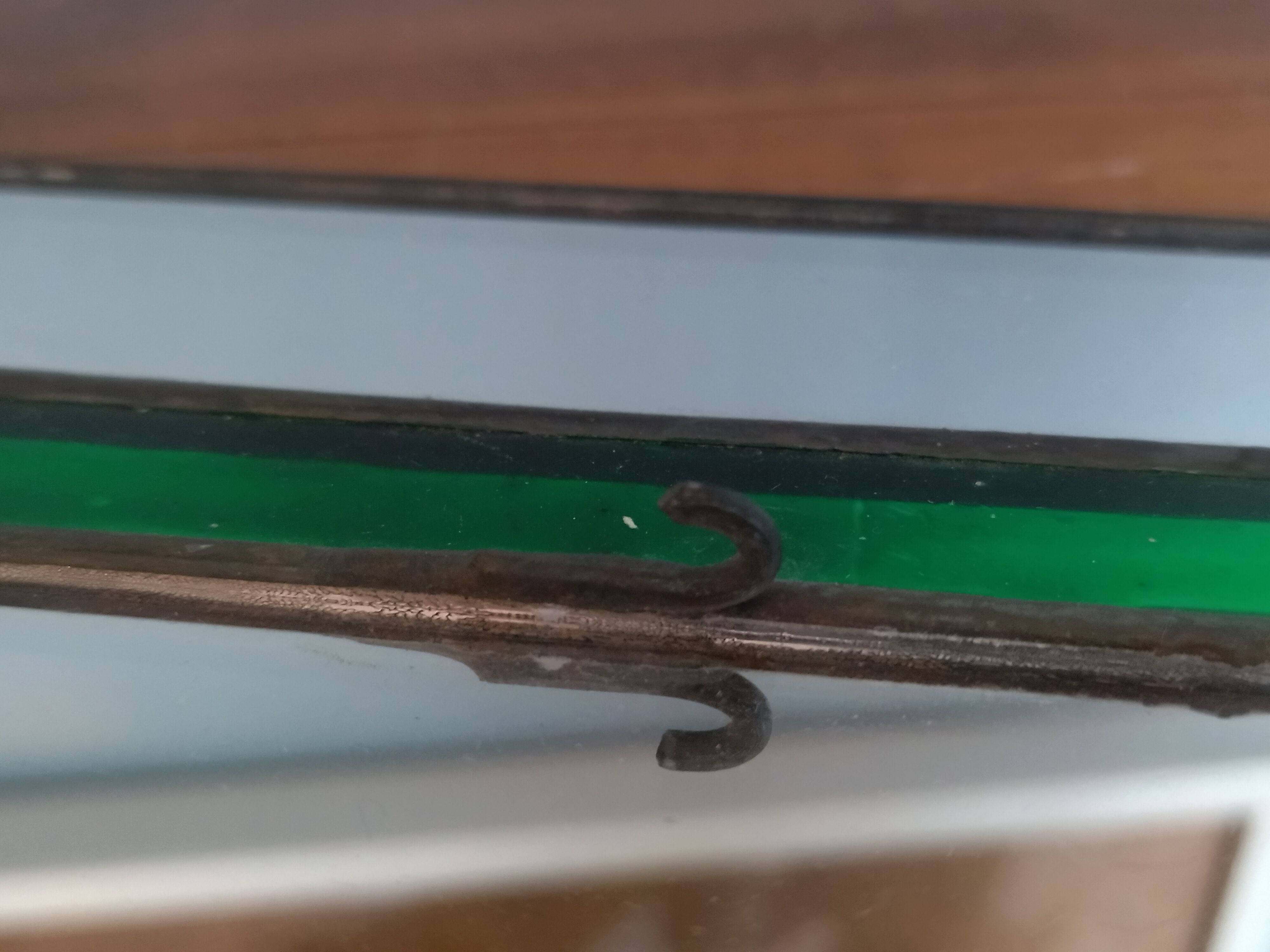 Pair of art deco wall mirrors 81x39cm