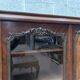 Louis XV style desk set in mahogany and burr walnut