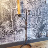 Brutalist jp Ryckaert floor lamp in wrought iron