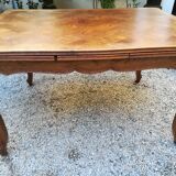Louis XV-style oak extension table