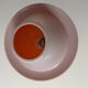 Plafonnier "champignon" orange et blanc vintage (1960-1970)
