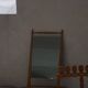 Scandinavian wooden table mirror, mid-20th century, 1950s-1960s.