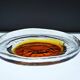 Brutalist art glass plate by Pentti Santalahti, 1970s