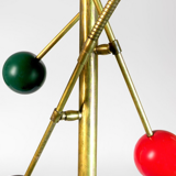 Italian Moon Chandelier with 3 Arms Articulable Multicolor