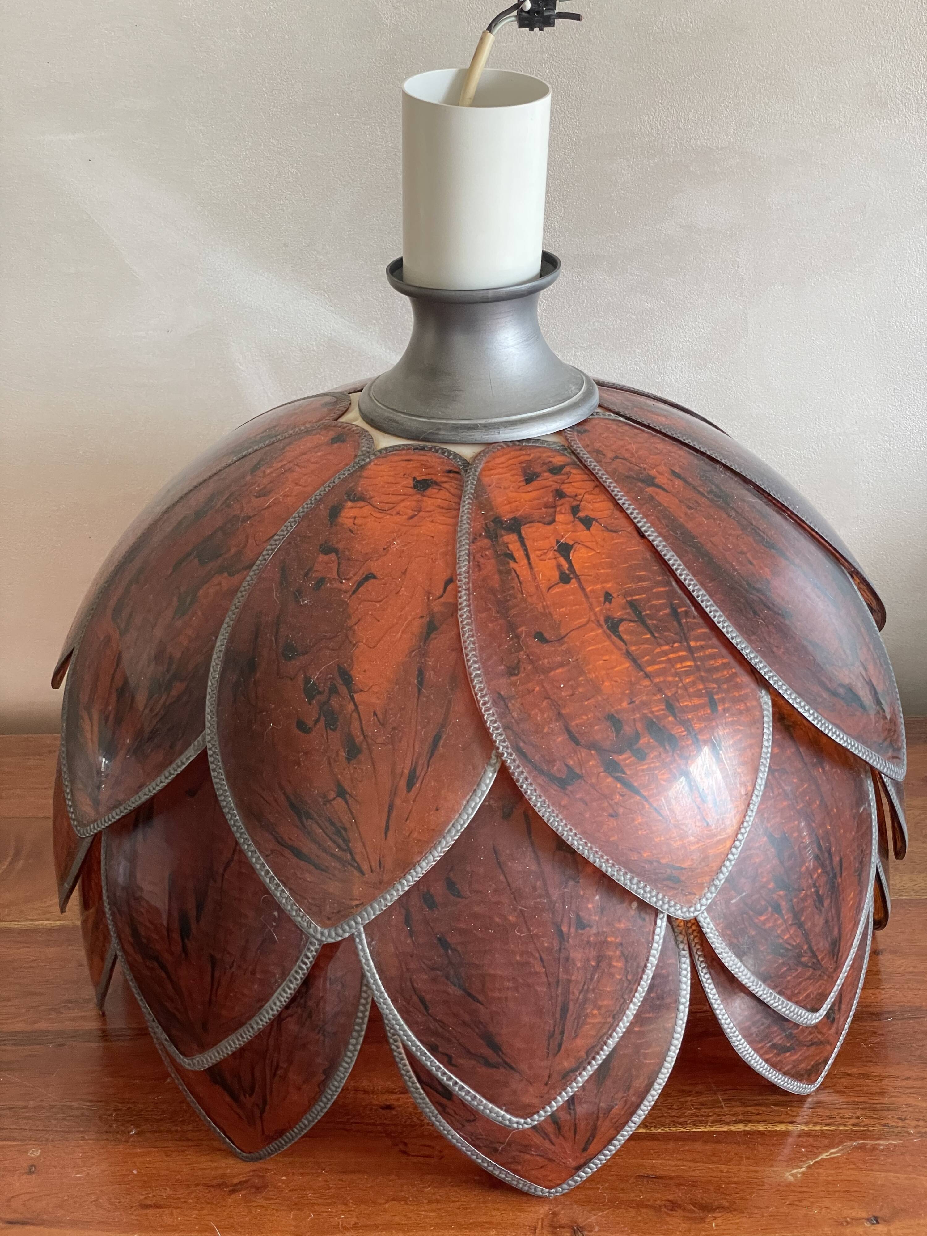 Lampshade suspension flower shape Lotus Plastic color scale