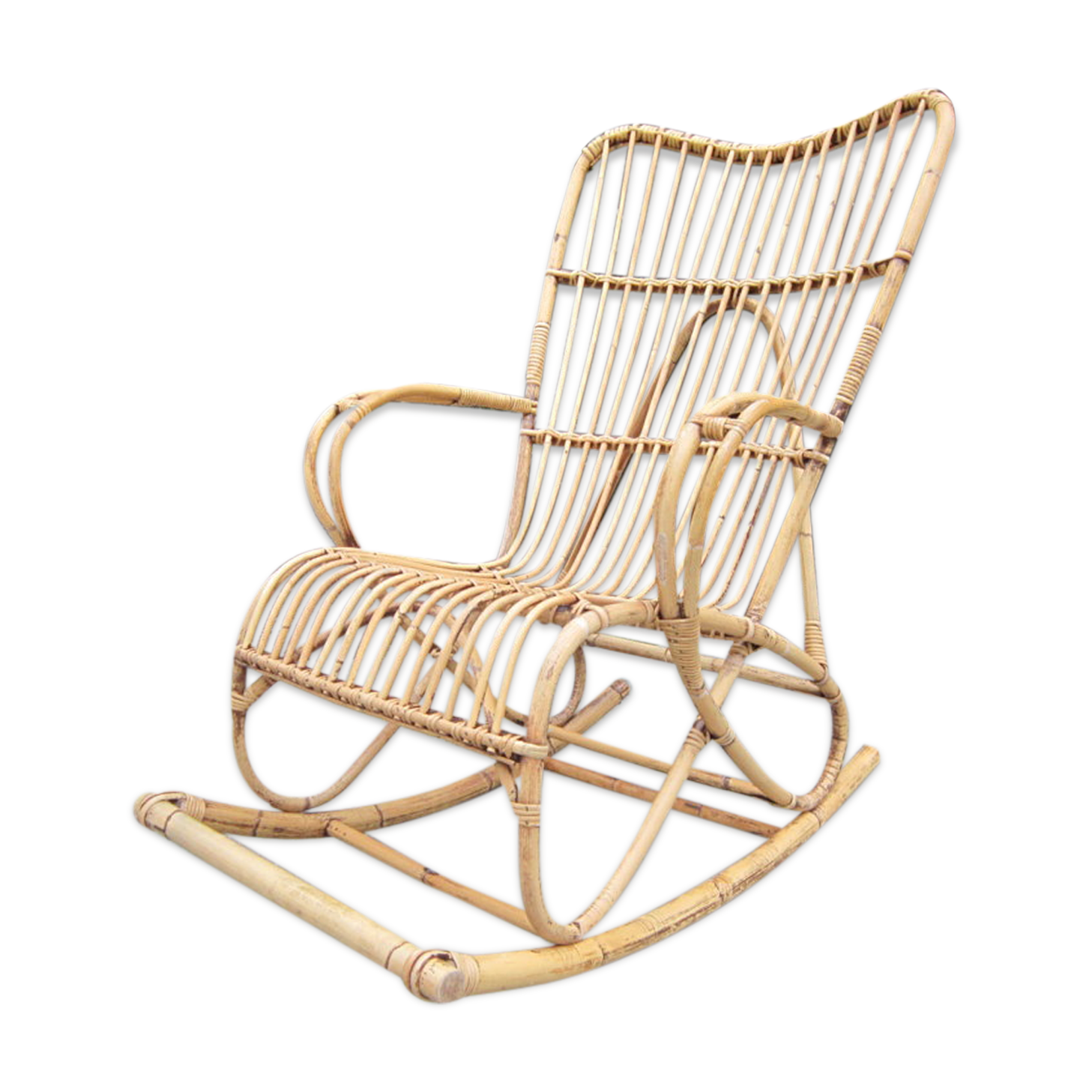 Rocking rattan 60s