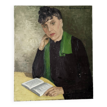 Oil on canvas old portrait alternative decoration countryside