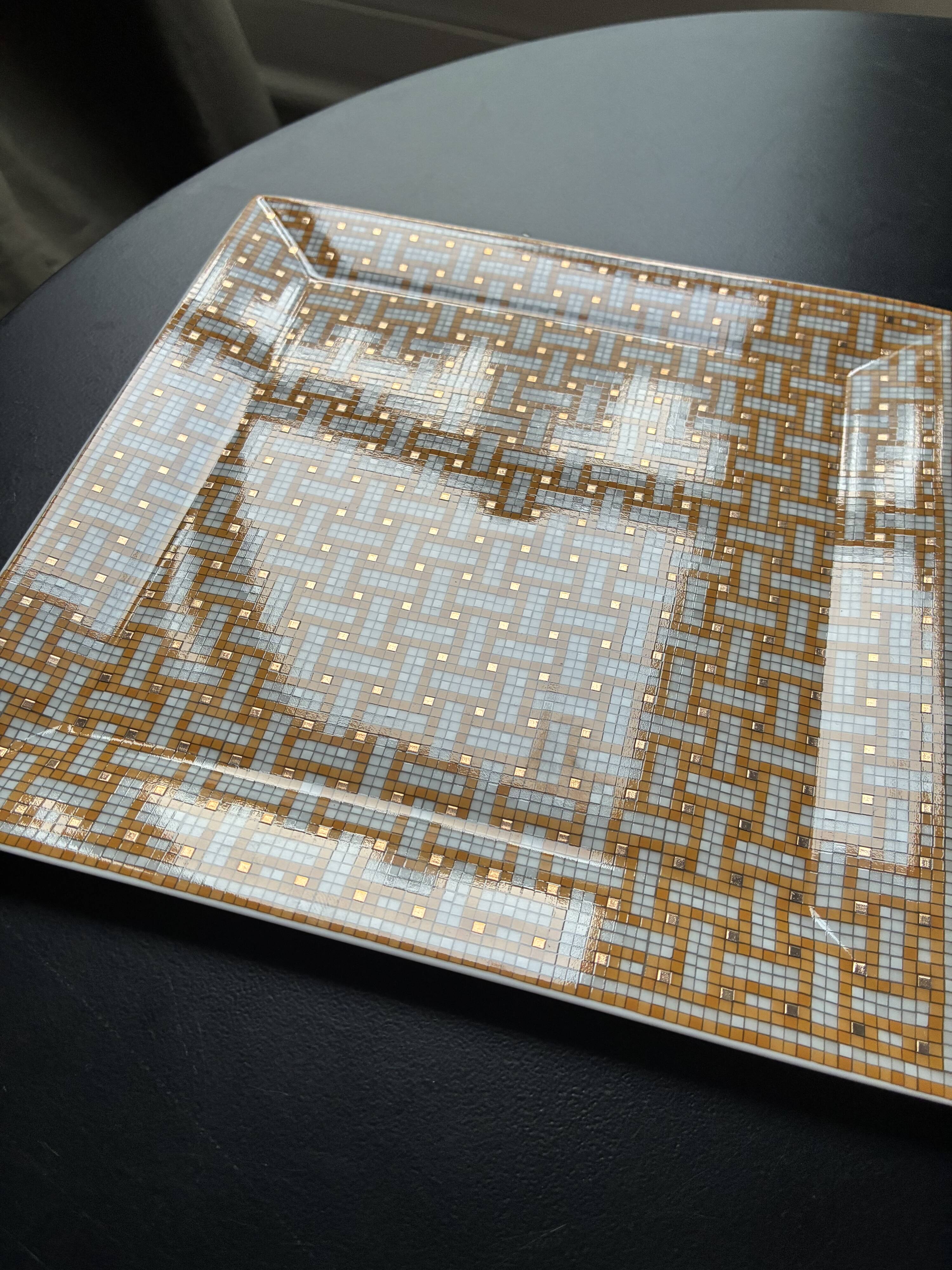 Hermès plate - mosaic