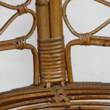 Pair of low bamboo chairs 1960