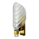Applique feuille givrée, verre de murano, italie, 1970