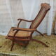 Chaise longue cannage