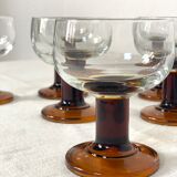Lot of 6 vintage  glasses, 70