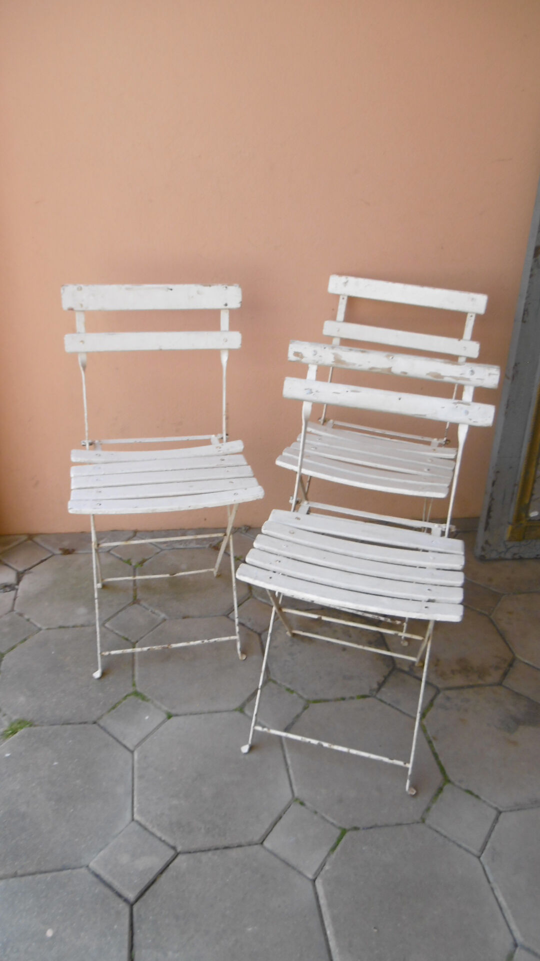Wooden garden folding chairs
