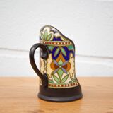 Gouda Holland ceramic candle holder madeleine model, hand candle holder, collection, 30's