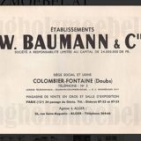 Two Baumann No. 43 bistro chairs from 1950, two-tone