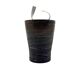 Mid-century style dark green ceramic vase, Gabriele Bucci Italy ca. 2000s