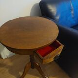 Guéridon, table d'appoint ancienne en bois