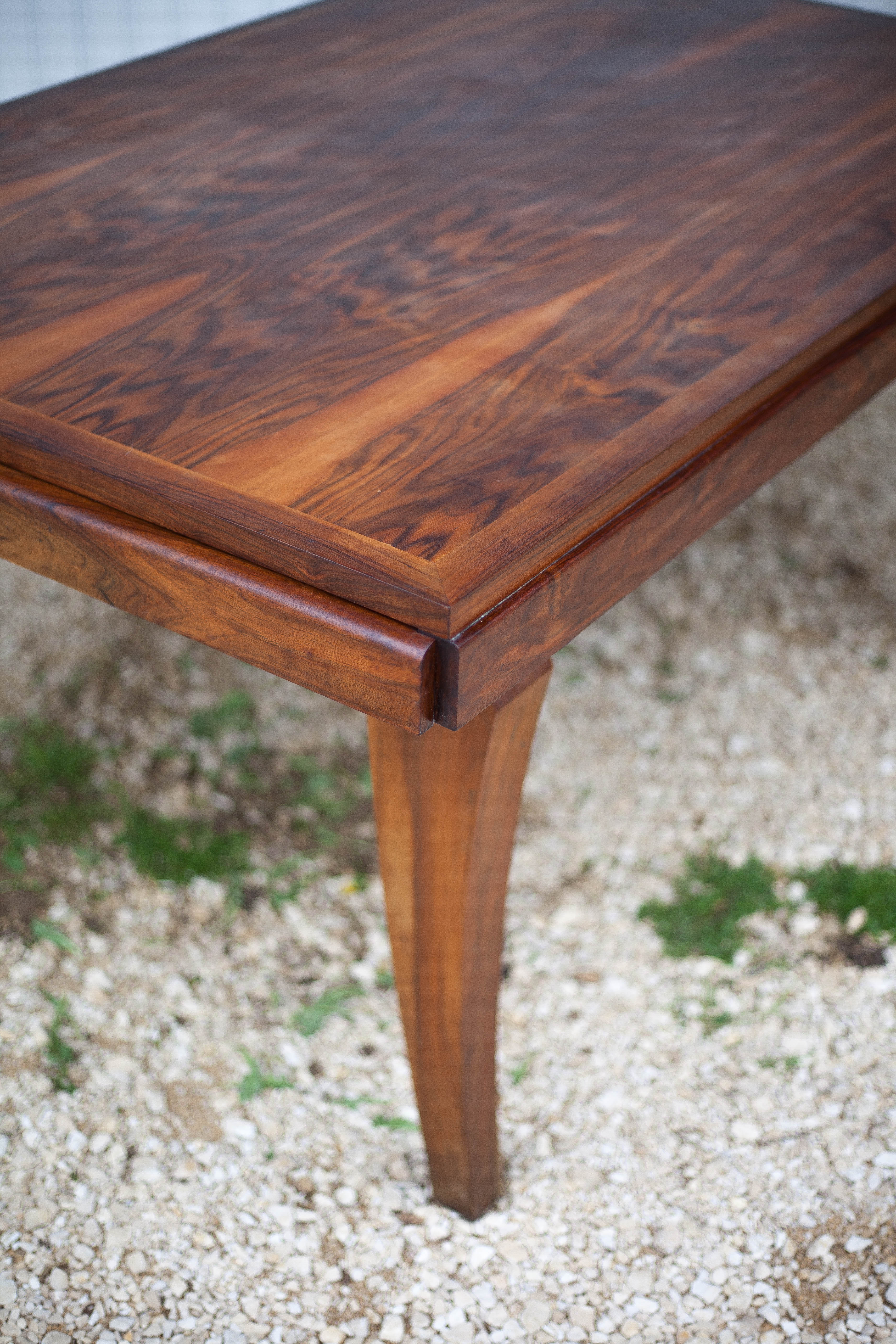 Art-Deco style wooden dining table