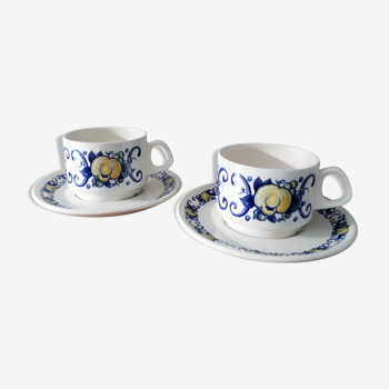 Tea cups and sous-cups Villeroy and Boch " Cadiz"