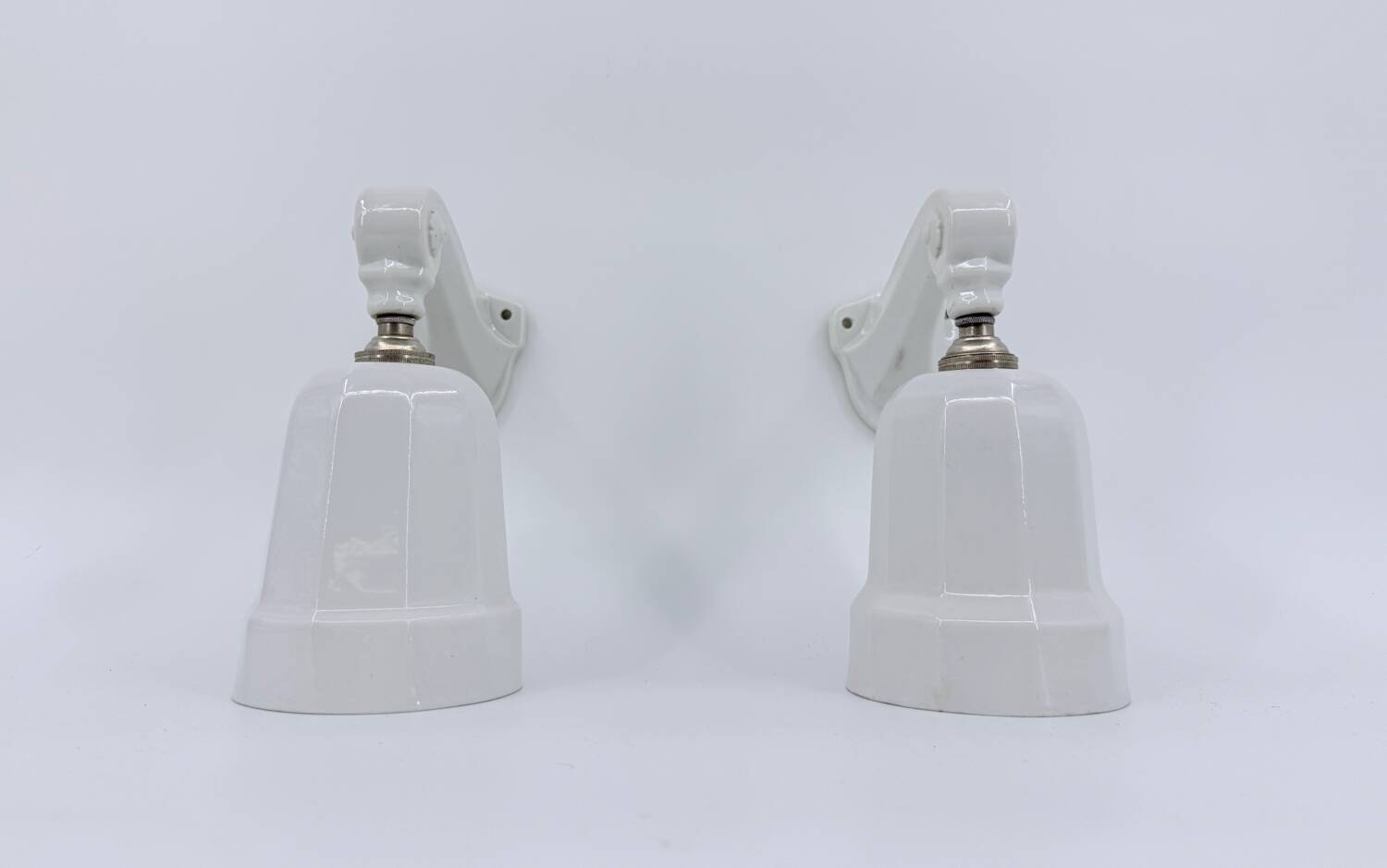 Art Deco porcelain wall lights