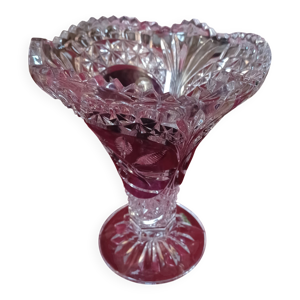Vase en cristal taillé