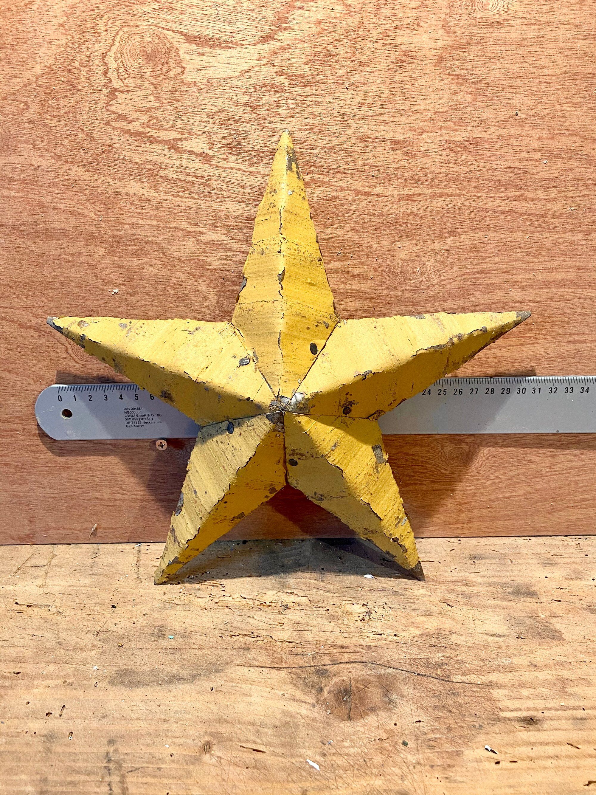 Amish star yellow, ochre 30cm