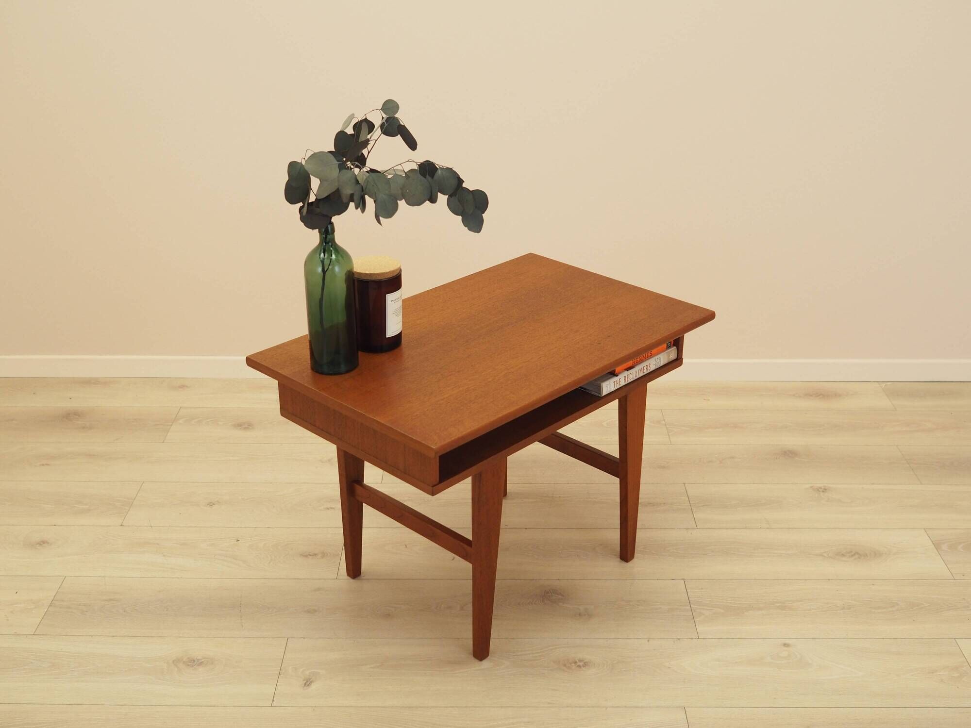 Teak coffee table with shelf, Denmark, 1960s