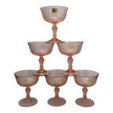 Rosaline champagne glass 70s design