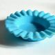 Vintage blue opaline glass ashtray