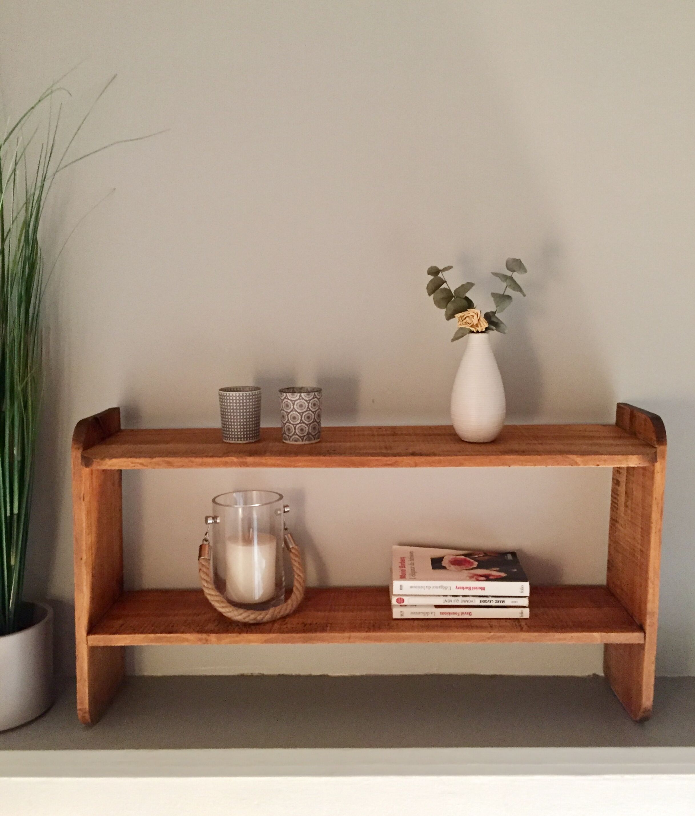 Wooden shelf